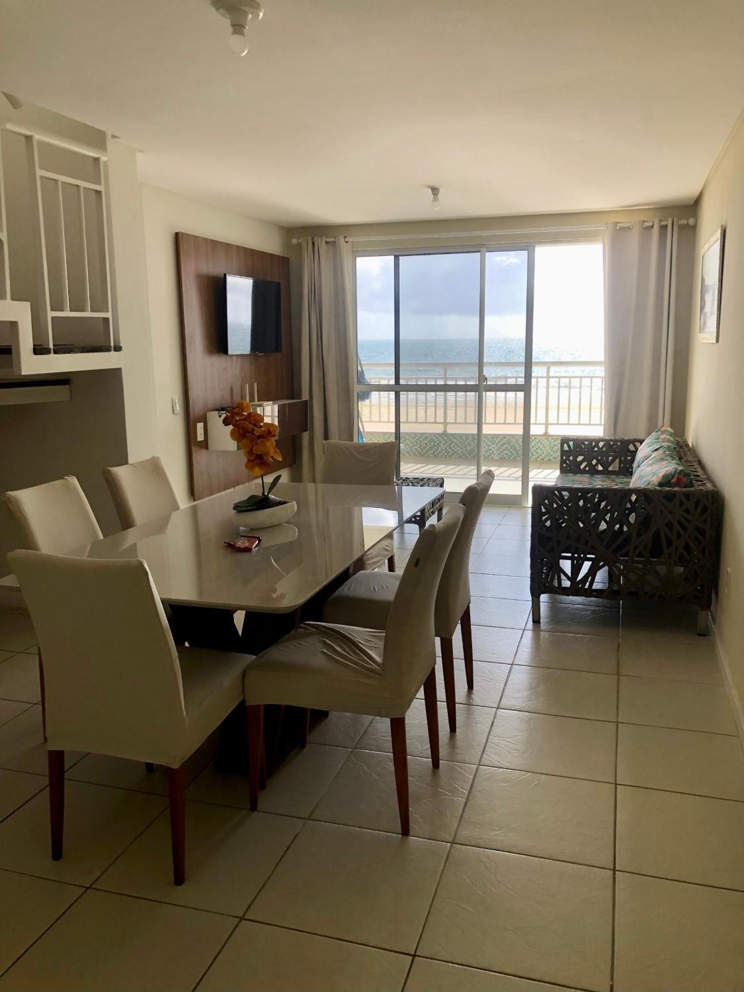 Apartamento Vista Total Do Mar Uma Cobertura A 400M Do Beach Park No Porto Das Dunas Aquiraz Condominio Terramaris Piscina Ampla Parque Infantil Sauna Estacionamento Privado المظهر الخارجي الصورة