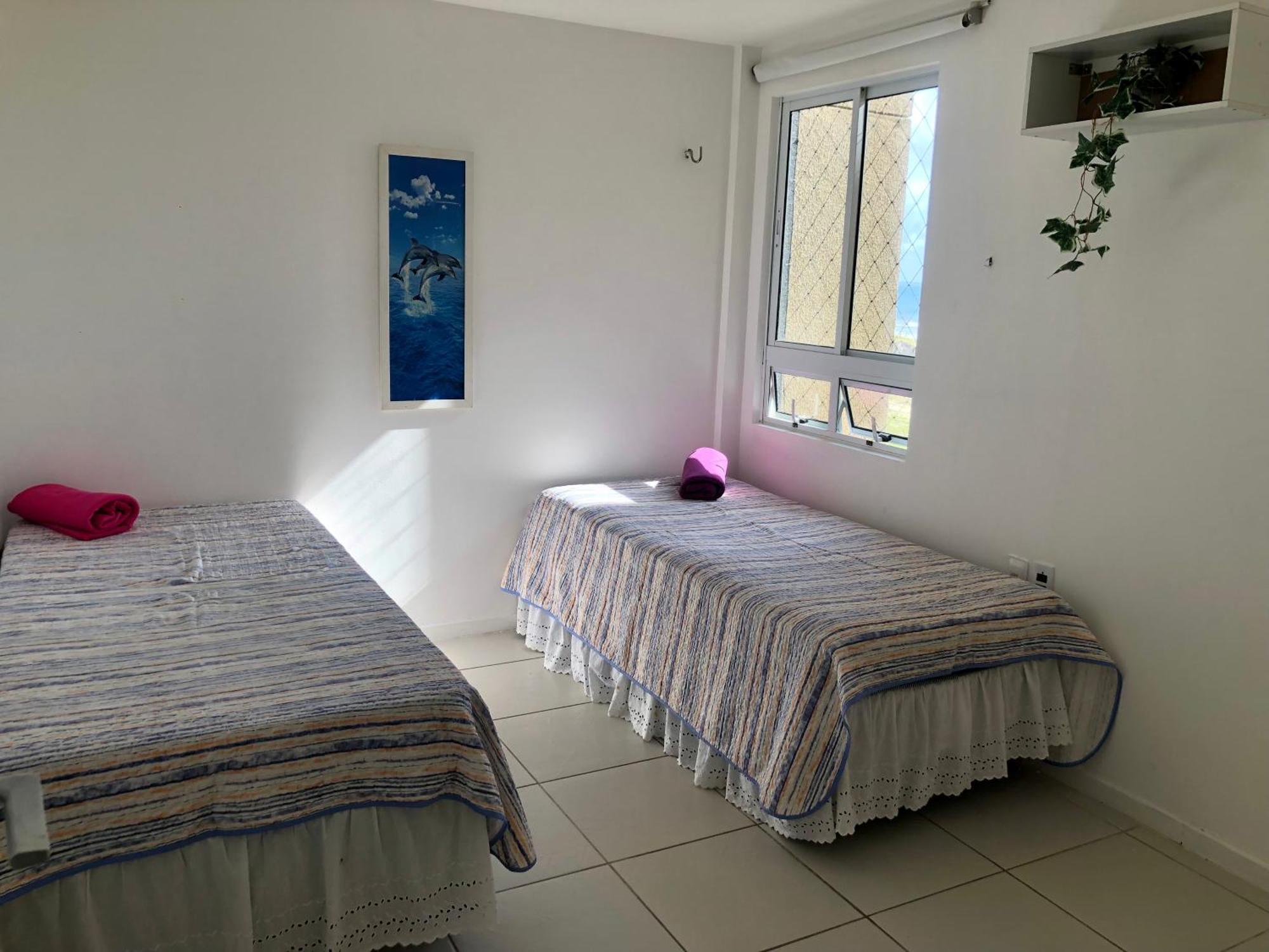 Apartamento Vista Total Do Mar Uma Cobertura A 400M Do Beach Park No Porto Das Dunas Aquiraz Condominio Terramaris Piscina Ampla Parque Infantil Sauna Estacionamento Privado المظهر الخارجي الصورة