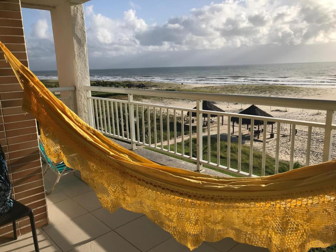 Apartamento Vista Total Do Mar Uma Cobertura A 400M Do Beach Park No Porto Das Dunas Aquiraz Condominio Terramaris Piscina Ampla Parque Infantil Sauna Estacionamento Privado المظهر الخارجي الصورة