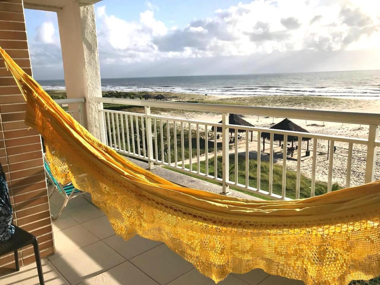 Apartamento Vista Total Do Mar Uma Cobertura A 400M Do Beach Park No Porto Das Dunas Aquiraz Condominio Terramaris Piscina Ampla Parque Infantil Sauna Estacionamento Privado المظهر الخارجي الصورة