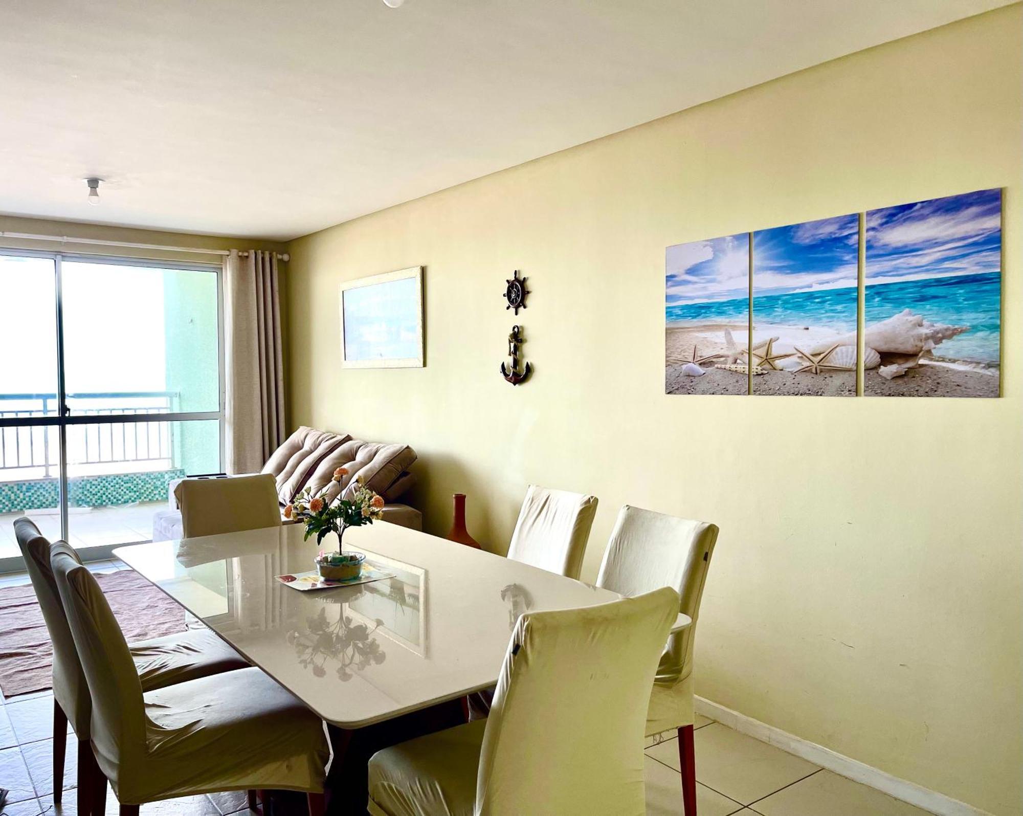Apartamento Vista Total Do Mar Uma Cobertura A 400M Do Beach Park No Porto Das Dunas Aquiraz Condominio Terramaris Piscina Ampla Parque Infantil Sauna Estacionamento Privado المظهر الخارجي الصورة