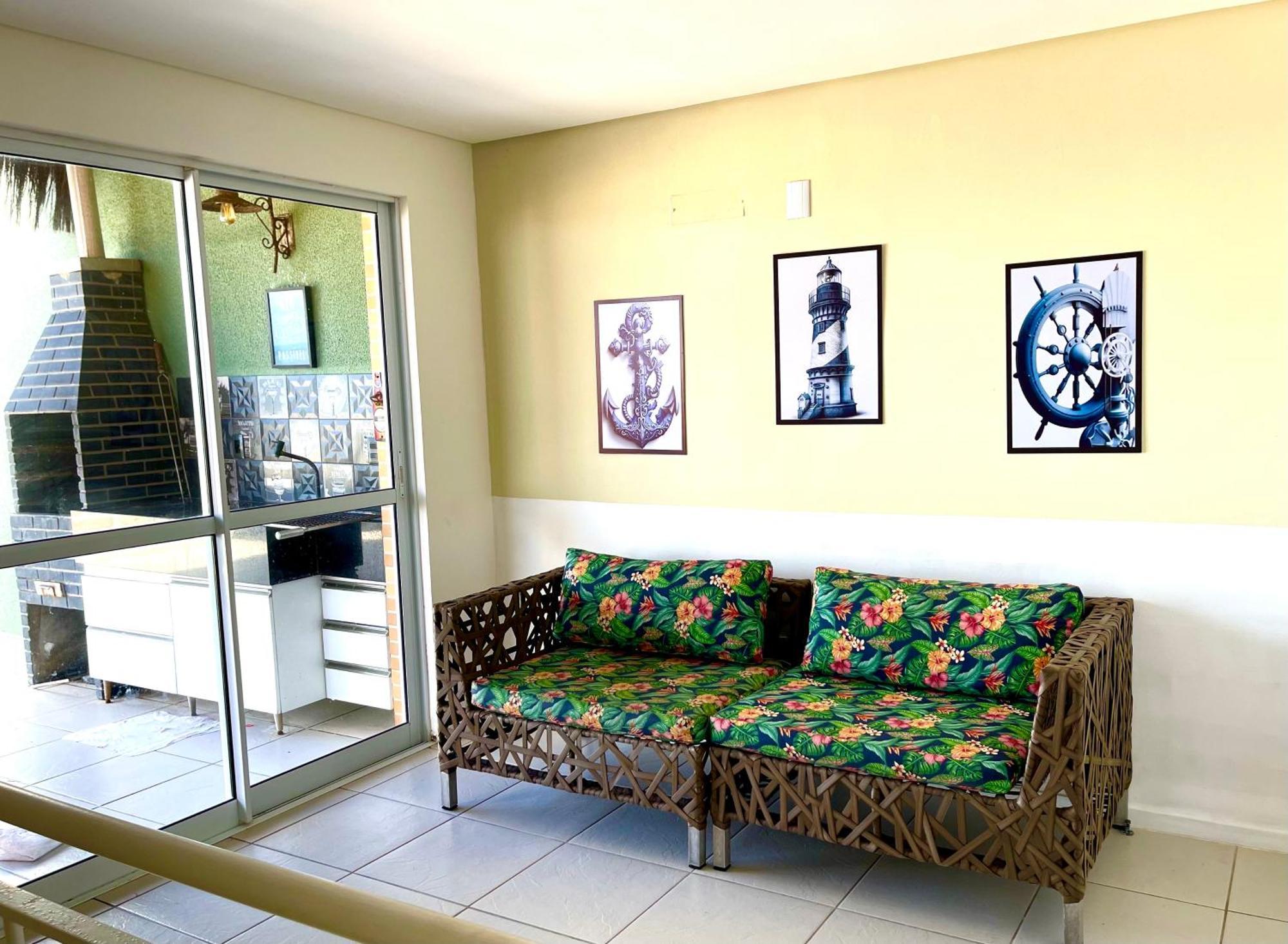 Apartamento Vista Total Do Mar Uma Cobertura A 400M Do Beach Park No Porto Das Dunas Aquiraz Condominio Terramaris Piscina Ampla Parque Infantil Sauna Estacionamento Privado المظهر الخارجي الصورة